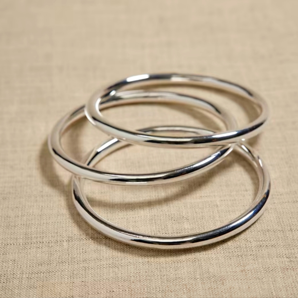 Ravena Triple Bangle Set by Aureus + Argent NWT MRSP 150$